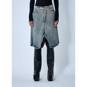 Rick Owens Women Slivered Denim Skirt